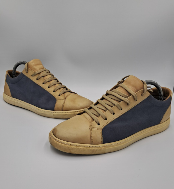 Size 7 - Boggi Milano Panelled Trainers Lace Up Sneakers Casual Designer Shoes main image 9